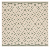 Safavieh Courtyard 6'-7" x 6'-7" Rug in Beige / Green