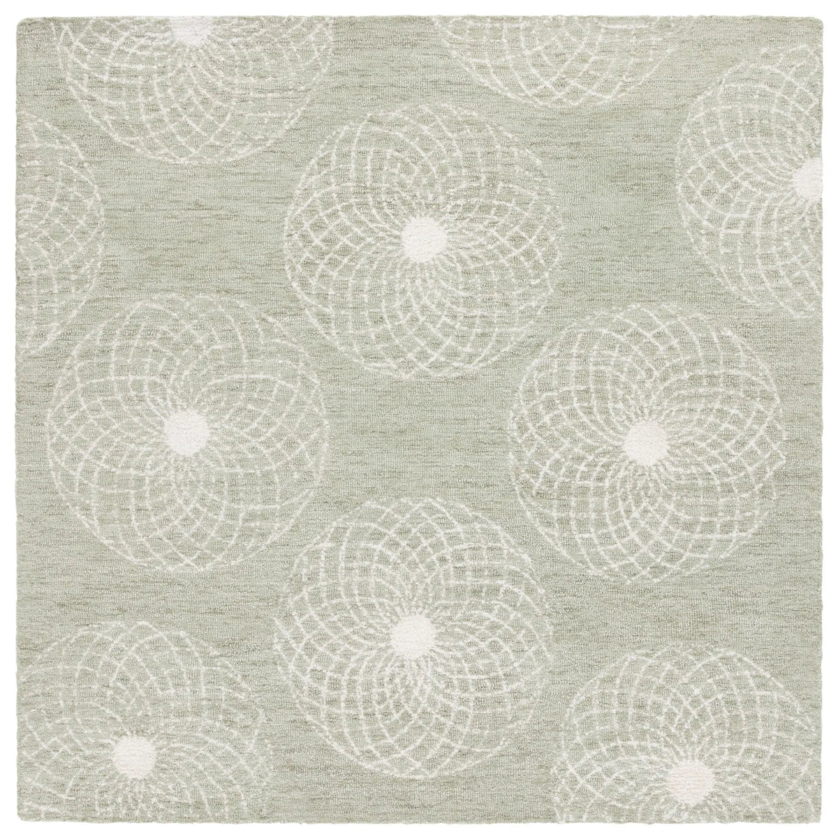 Safavieh Ebony 6'-0" x 6'-0" Rug in Sage / Ivory