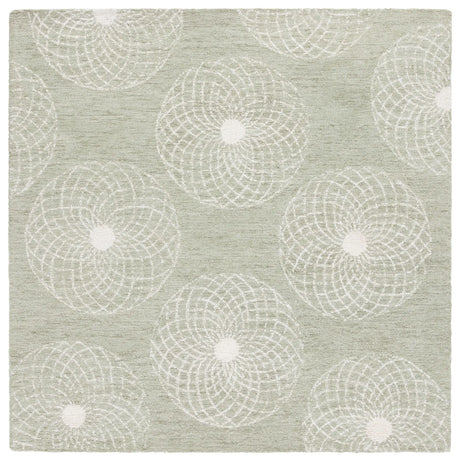 Safavieh Ebony 6'-0" x 6'-0" Rug in Sage / Ivory