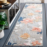 Safavieh Cabana 2'-0" x 10'-0" Rug in Grey / Rust