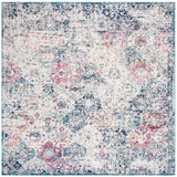 Safavieh Madison 6'-7" x 6'-7" Rug in Navy / Teal