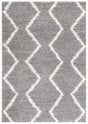 Safavieh Venus Shag 500 4'-0" x 6'-0" Rug in Grey / Ivory