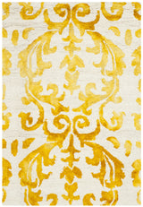 Safavieh Dip Dye 2'-0" x 3'-0" Rug in Ivory / Gold