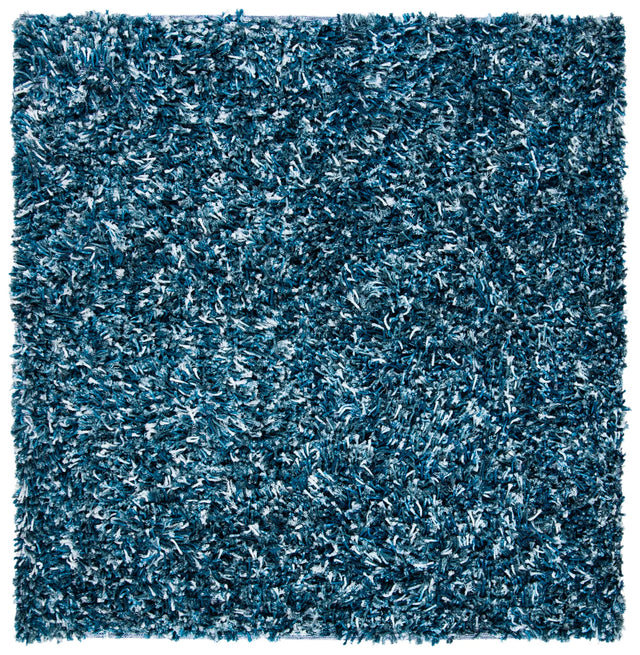 Safavieh Rio Shag 6'-0" x 6'-0" Rug in Navy / Ivory