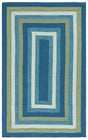 Safavieh Braided 4'-0" x 6'-0" Rug in Aqua / Green