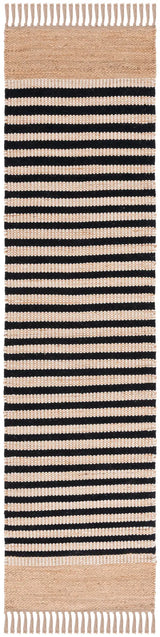 Safavieh Natural Fiber 2'-3" x 9'-0" Rug in Natural / Black