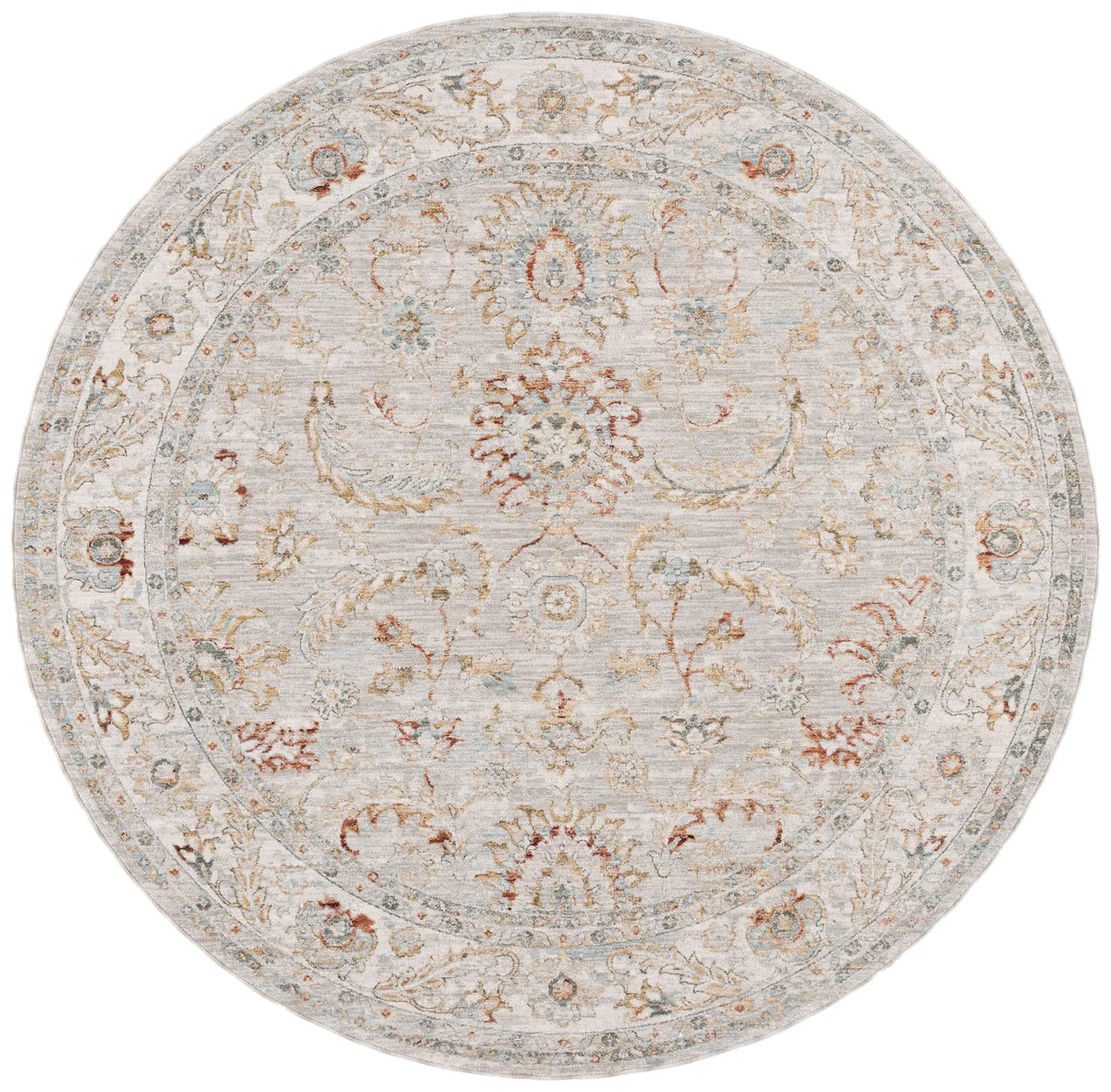 Safavieh Hamilton 6'-7" x 6'-7" Rug in Grey / Gold