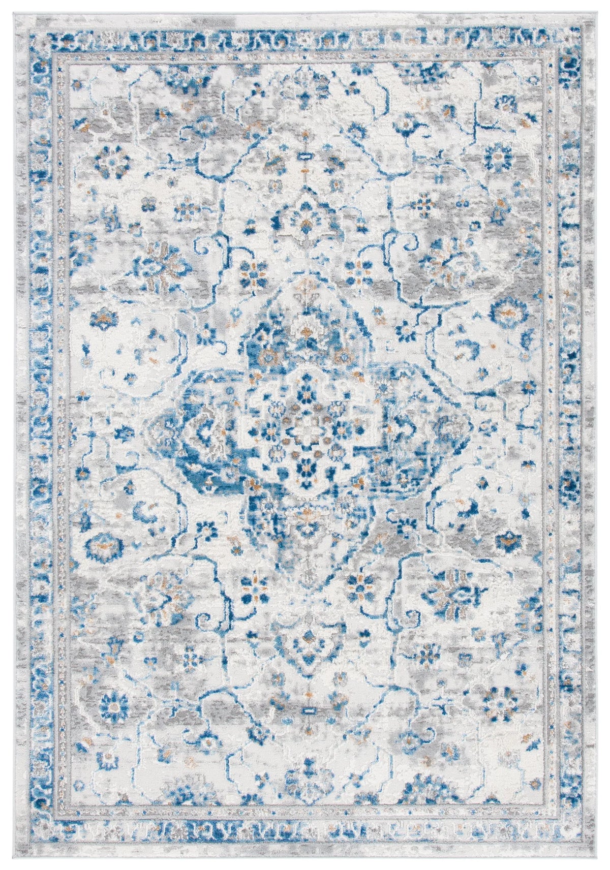 Safavieh Shivan 100 4'-0" x 6'-0" Rug in Ivory / Blue