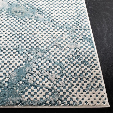 Safavieh Meadow 100 4'-0" x 6'-0" Rug in Turquoise / Ivory