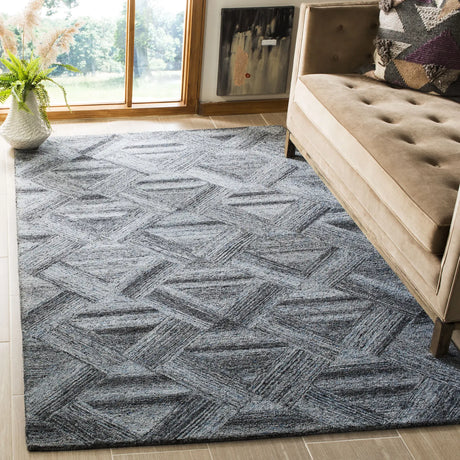 Safavieh Abstract 5'-0" x 8'-0" Rug in Blue / Black