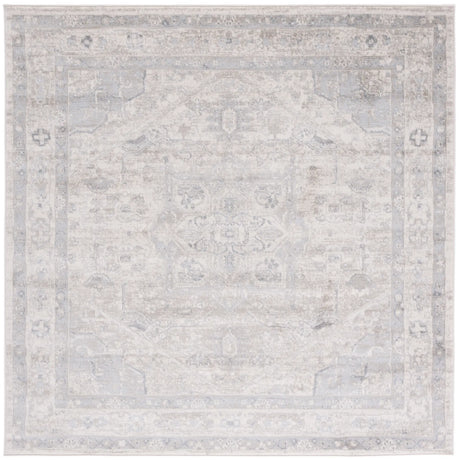 Safavieh Brentwood 6'-7" x 6'-7" Rug in Ivory / Grey