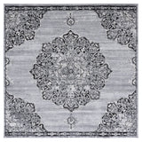 Safavieh Brentwood 6'-7" x 6'-7" Rug in Grey / Black