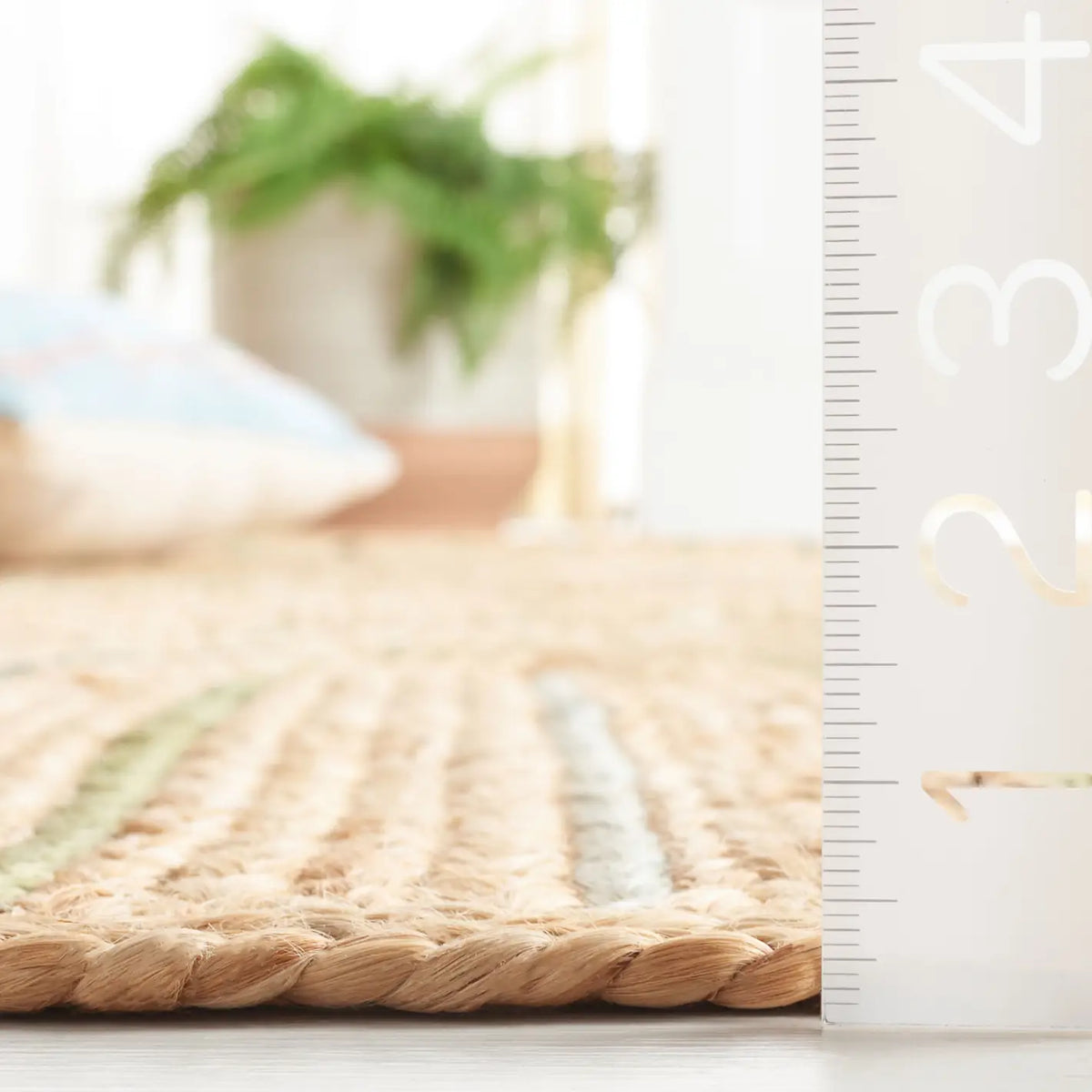Safavieh Natural Fiber 4'-0" x 6'-0" Rug in Natural / Green