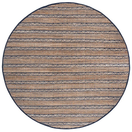 Safavieh Natural Fiber 7'-0" x 7'-0" Rug in Navy / Natural