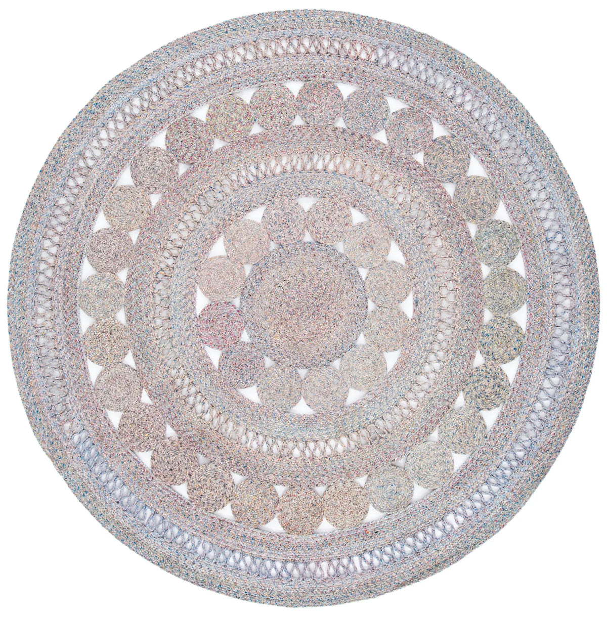 Safavieh Cape Cod 5'-0" x 5'-0" Rug in Pink / Blue