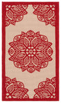 Safavieh Courtyard 2'-0" x 3'-7" Rug in Beige / Red