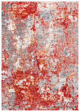 Safavieh Aston 4'-0" x 6'-0" Rug in Red / Grey