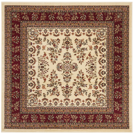 Safavieh Lyndhurst 5'-3" x 5'-3" Rug in Ivory / Red