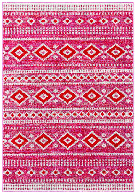 Safavieh Adirondack 4'-0" x 6'-0" Rug in Fuchsia / Ivory