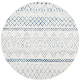 Safavieh Madison 700 5'-3" x 5'-3" Rug in Ivory / Navy