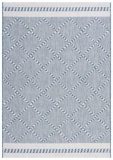 Safavieh Courtyard 4'-0" x 5'-7" Rug in Navy / Ivory
