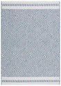 Safavieh Courtyard 4'-0" x 5'-7" Rug in Navy / Ivory