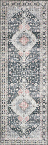 Loloi Skye Sky-02 Charcoal/Multi Rugs - runner flat