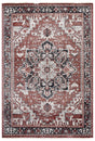 Safavieh Herat 300 4'-0" x 6'-0" Rug in Rust / Black