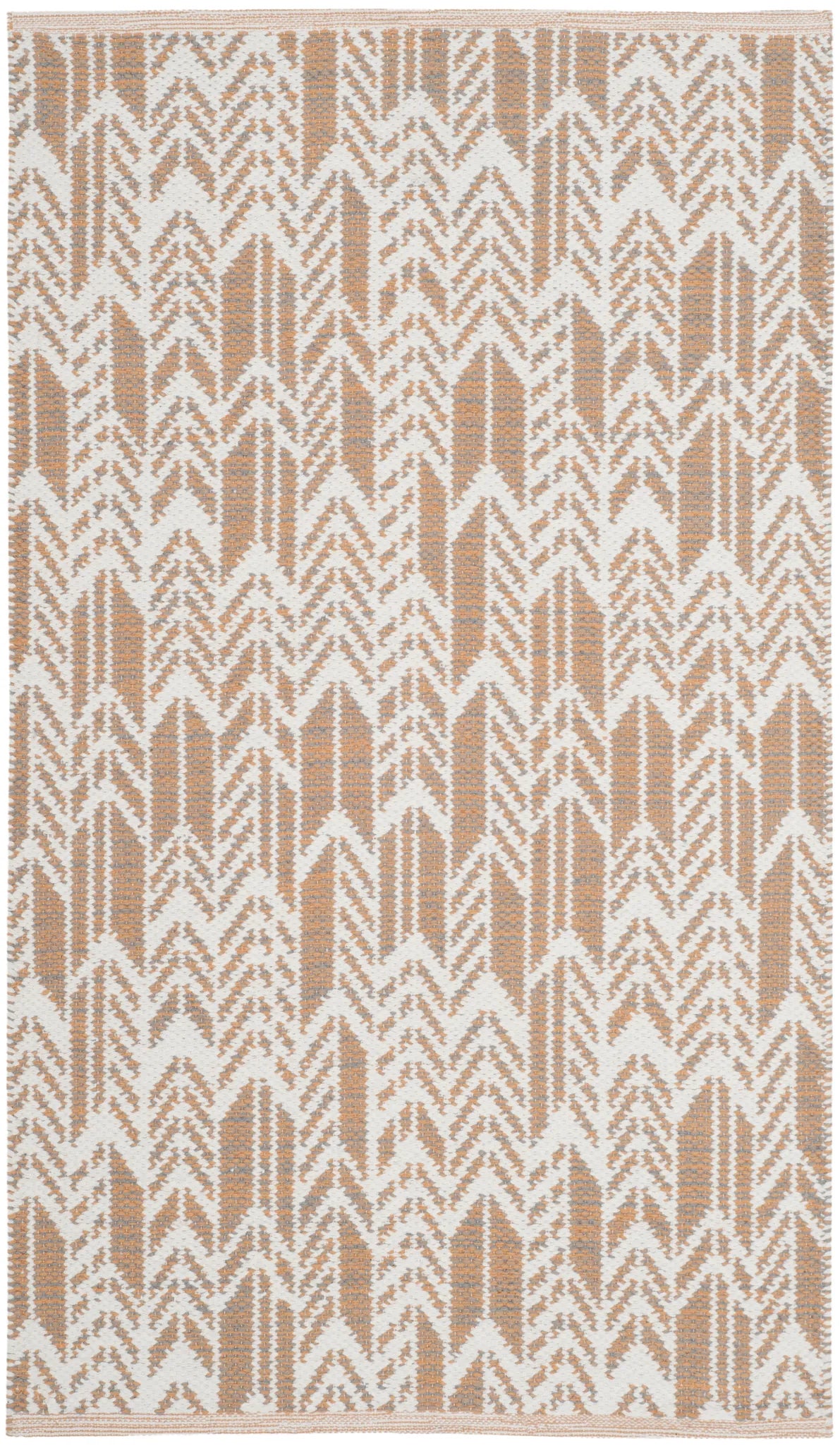 Safavieh Montauk 2'-3" x 3'-9" Rug in Orange / Ivory