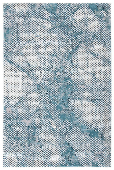 Safavieh Meadow 100 3'-3" x 5'-0" Rug in Turquoise / Ivory