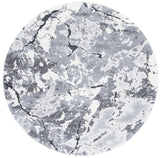 Safavieh Cyrus Shag 6'-7" x 6'-7" Rug in Grey / Ivory