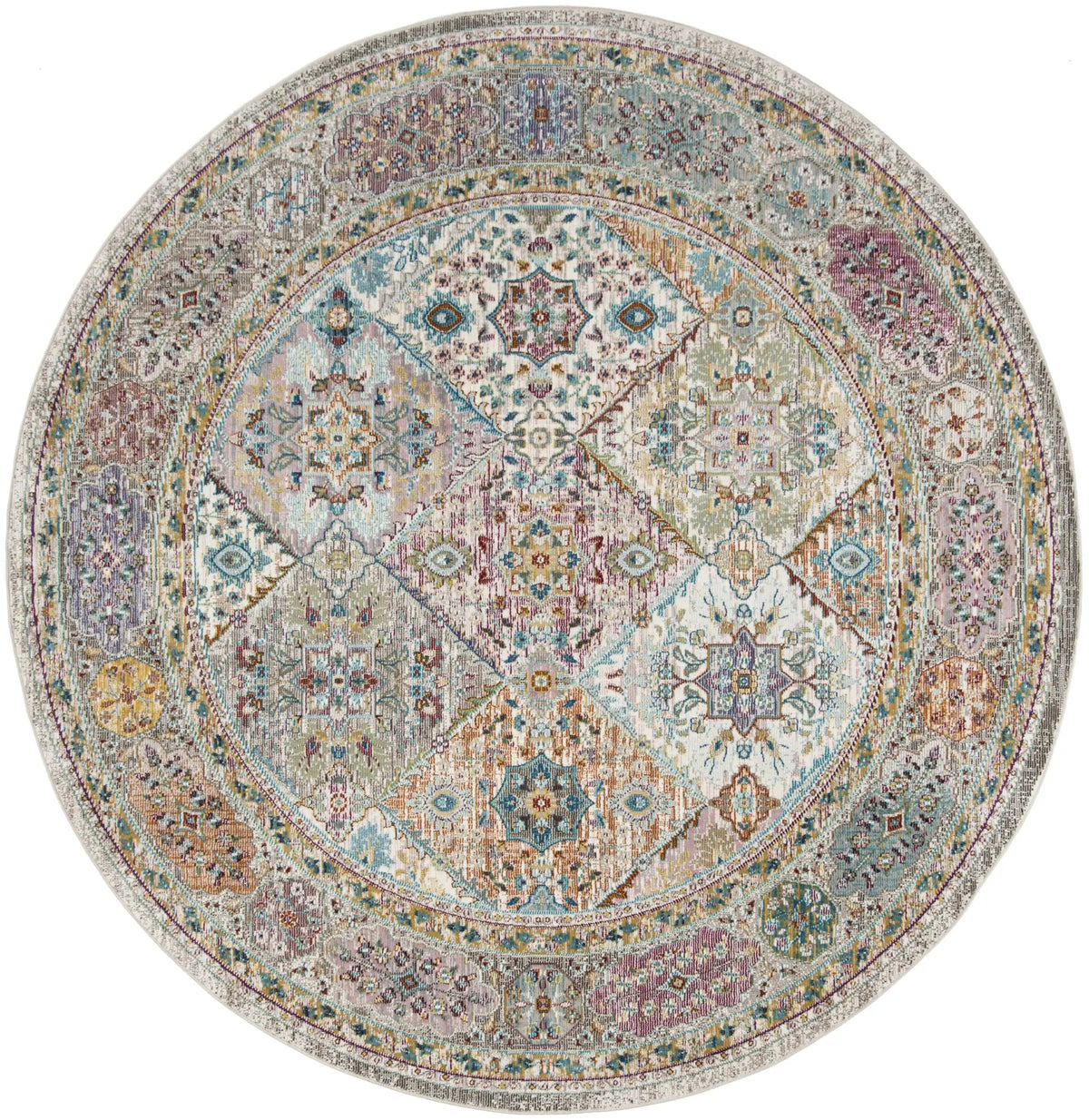 Safavieh Aria 6'-5" x 6'-5" Rug in Cream / Multi