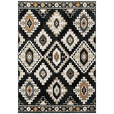 Oriental Weavers Sphinx Georgia 605F0 Charcoal/ Ivory Rugs - main flat