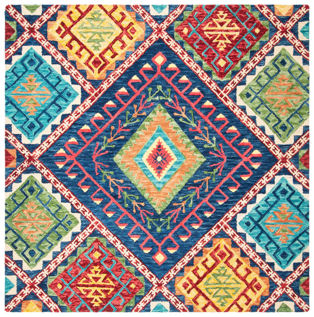 Safavieh Aspen 7'-0" x 7'-0" Rug in Blue / Multi