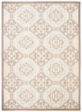 Safavieh Courtyard 6'-7" x 9'-6" Rug in Beige / Dark Beig