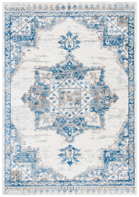 Safavieh Shivan 100 4'-0" x 6'-0" Rug in Ivory / Blue