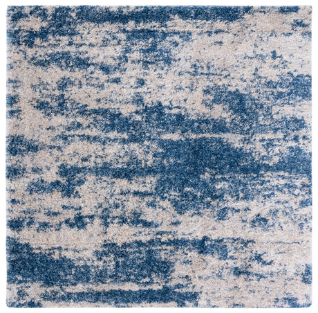 Safavieh Berber Shag 200 6'-7" x 6'-7" Rug in Beige / Blue