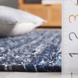 Safavieh Rag Rug 4'-0" x 6'-0" Rug in Navy / Black