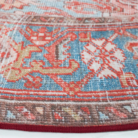 Safavieh Tucson 6'-0" x 6'-0" Rug in Rust / Blue