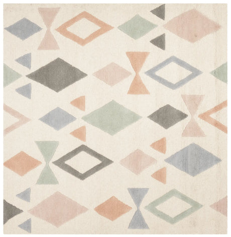 Safavieh Safavieh Kids 5'-0" x 5'-0" Rug in Ivory / Multi
