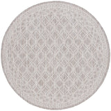 Safavieh Courtyard 6'-7" x 6'-7" Rug in Ivory / Beige Grey