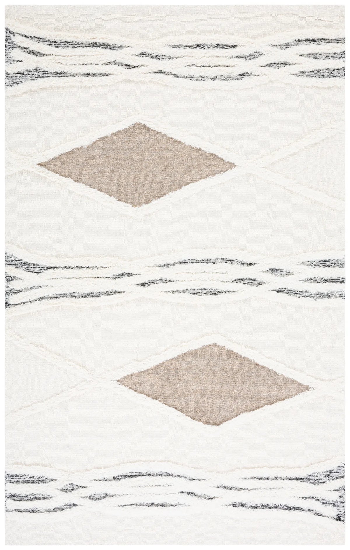 Safavieh Casablanca 4'-0" x 6'-0" Rug in Ivory / Brown