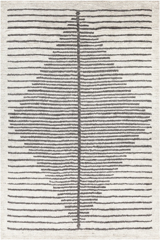 Chandra Glynis GLY-53303 Gray / White rug, flat view