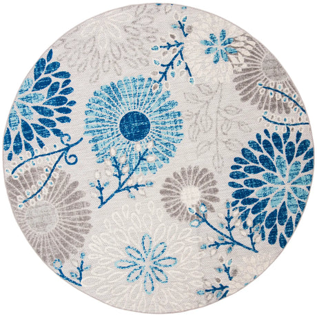 Safavieh Cabana 10'-0" x 10'-0" Rug in Grey / Blue