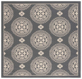 Safavieh Courtyard 6'-7" x 6'-7" Rug in Grey