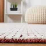 Safavieh Abstract 4'-0" x 6'-0" Rug in Red / Ivory