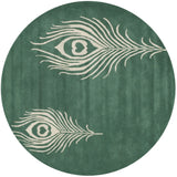 Safavieh Soho 6'-0" x 6'-0" Rug in Teal / Ivory