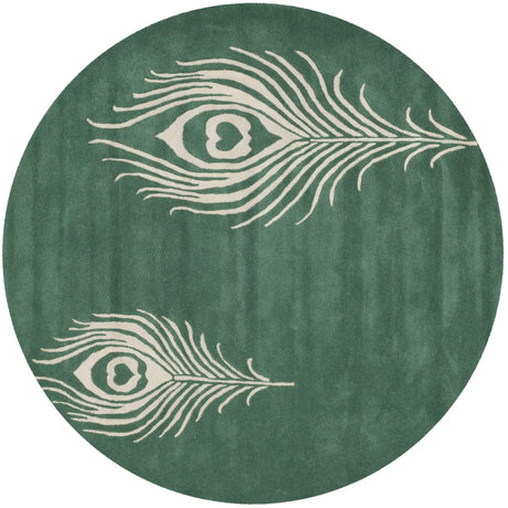 Safavieh Soho 6'-0" x 6'-0" Rug in Teal / Ivory