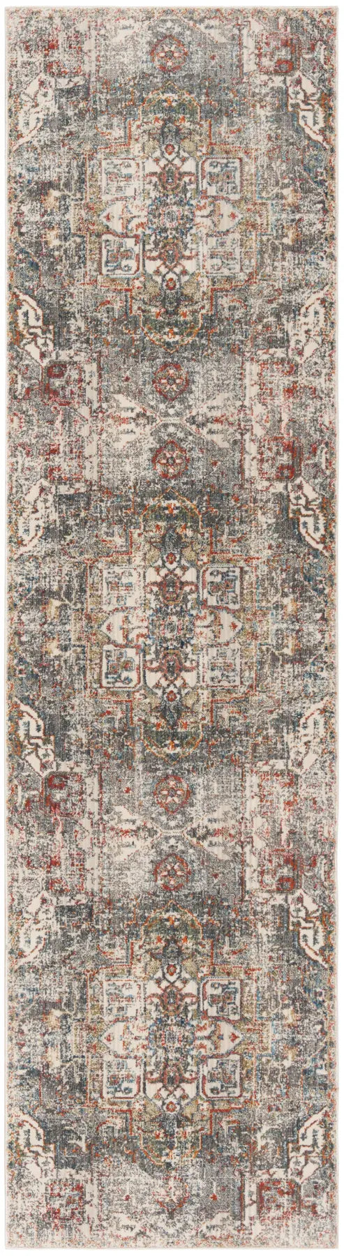 Safavieh Vintage Persian 2'-2" x 12'-0" Rug in Charcoal / Olive