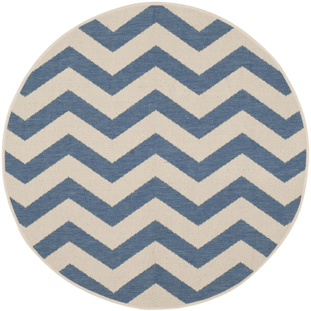 Safavieh Courtyard 4'-0" x 4'-0" Rug in Blue / Beige